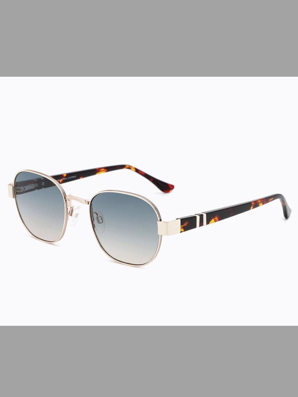 Carolina Lemke Men’s Gold Frame Sunglasses - Brown Lenses